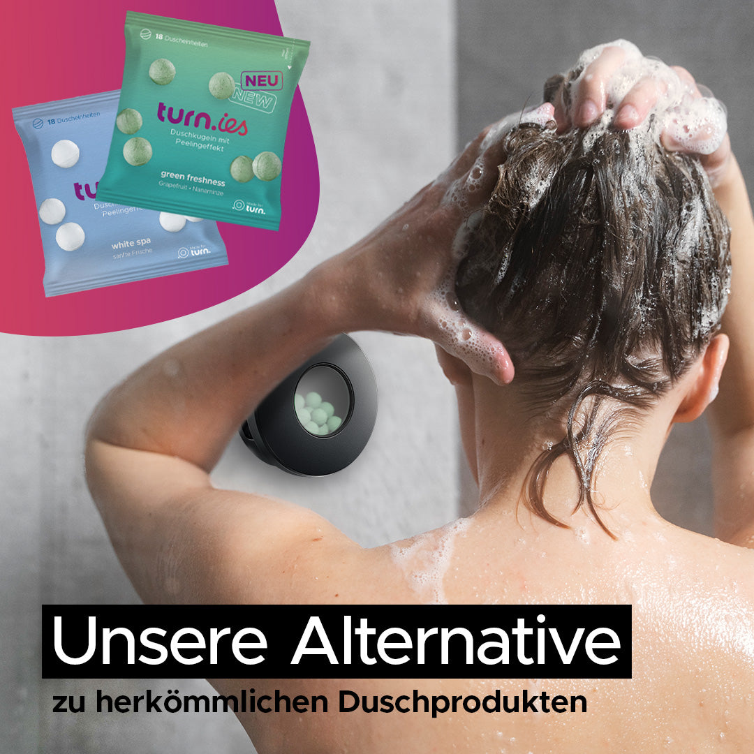 Die beste Alternative | turn – der innovative Duschkugel Spender