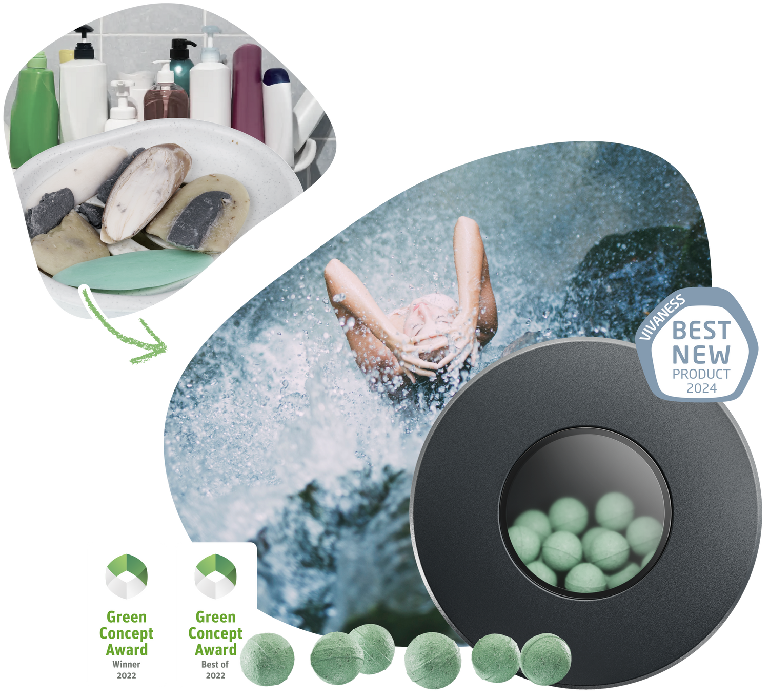 turn – der innovative Duschkugel Spender